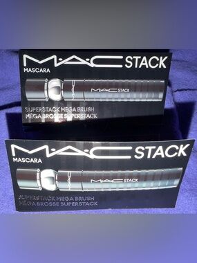 MAC Stack Mascara Mini Duo | Superstack Mega Brush | 3ml Each | NEW